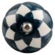 Dark Green Check Ceramic Wine Stopper